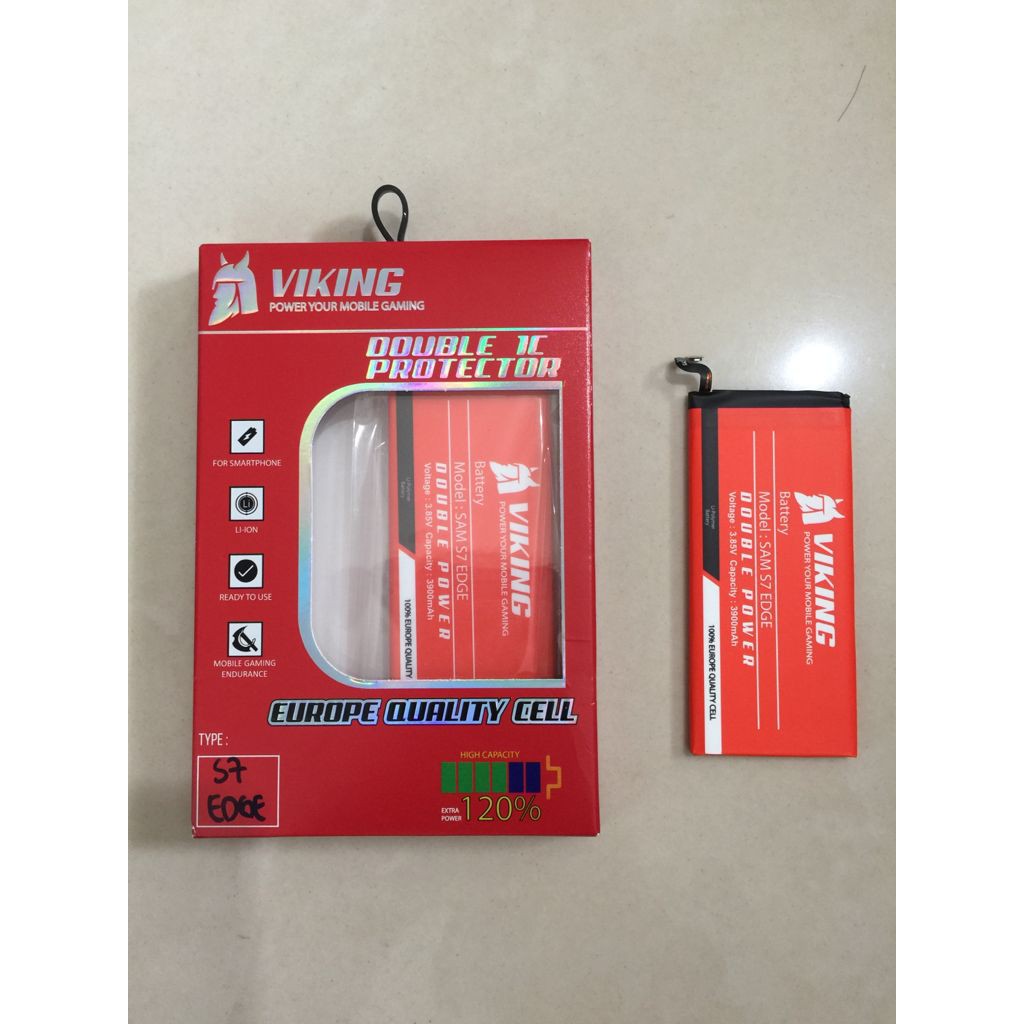 Baterai Double Power Viking Samsung S7 Edge G935F EB-BG935ABE 3900mAh Batere Baterei
