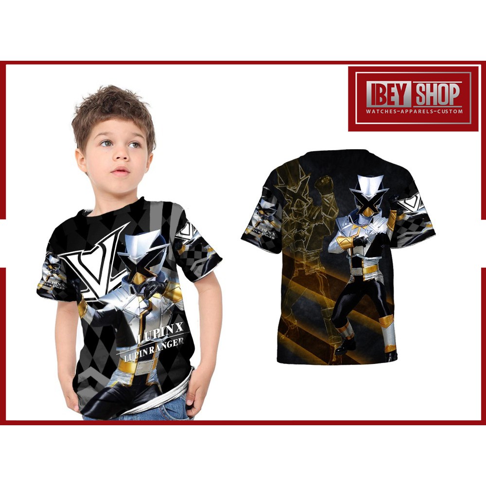 Lupin X Lupinranger  Kaos Anak Fullprint Premium