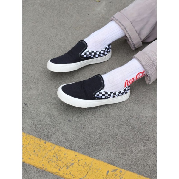 HOOKZ.INC - SEPATU SLIP ON CHECKERBOARD | SOUTH BLACK WHIZ | CHECKERBOARD | SEPATU PRIA WANITA | ORIGINAL 100%