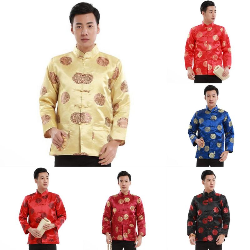 Realpic AP-15 S-3XL Atasan pria impor baju sangjit pria atasan pria cheongsam sangjit pria