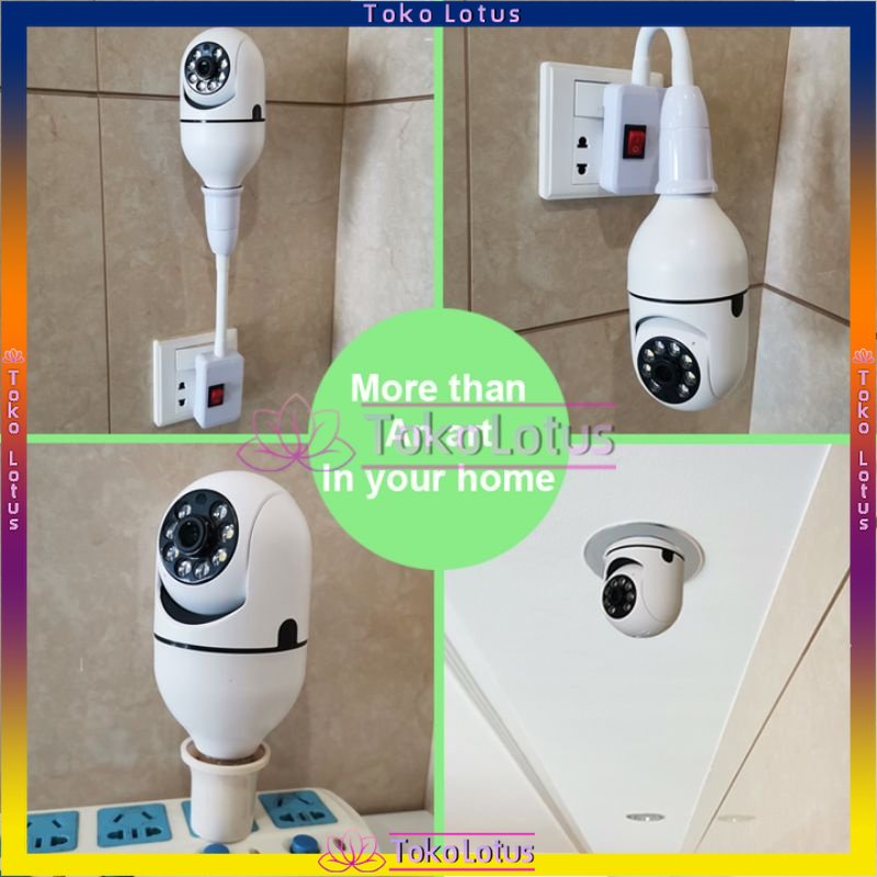 CCTV Lampu V380 1080p Kamera CCTV Wifi Lampu CCTV 360 Derajat CCTV Murah Lampu Bohlam IP Camera CCTV IPCam Bohlam BAIK