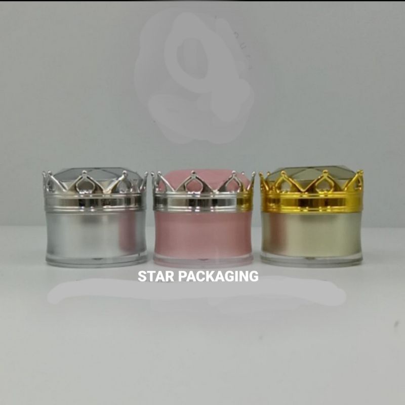 Pot Cream 10Gr Acrylic Mahkota Pot Cream 10 Gr Crown Pot Wadah Kosmetik