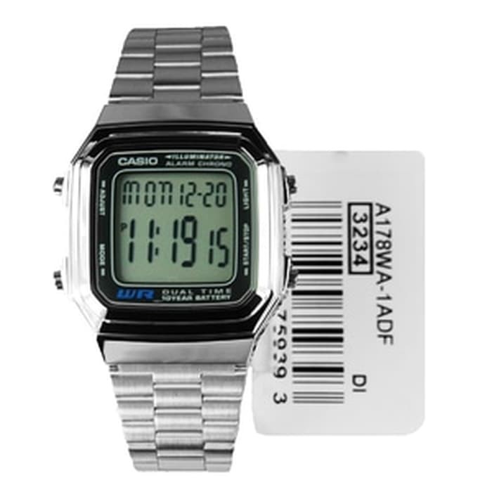 MUST HAVE JAM TANGAN CASIO A-178WA-1 / A 178 WA ORIGINAL TERLARIS