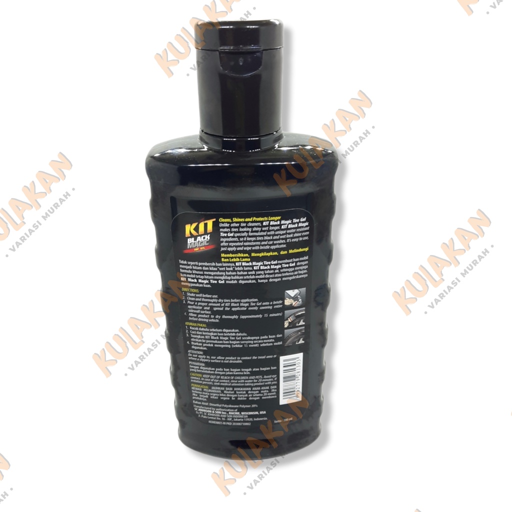 Kit Black Magic Tire Gel 300 ml Semir Ban Kit Ban Botol 300ml Pengkilap Ban