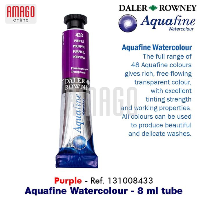 

Cat Air Lukis DALER-ROWNEY Aquafine Watercolour 8 ml - Purple - 131008433