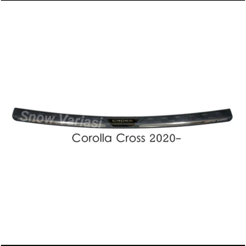 Sill Plate Belakang Sillplate pintu Corolla Cross 2020 exclusive hitam