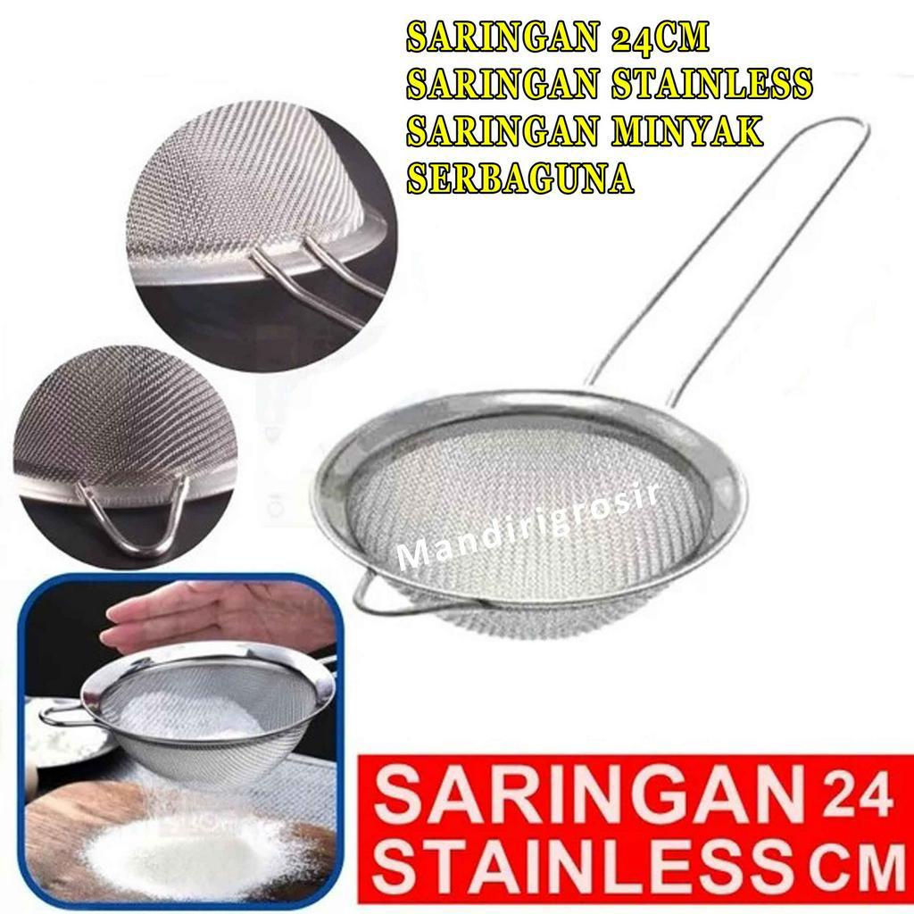 Saringan Stainless* Saringan* Saringan Minyak* Serbaguna 24cm