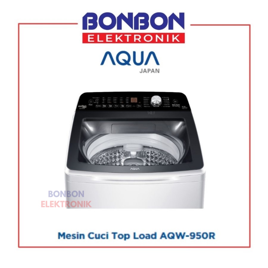 AQUA Mesin Cuci 1 Tabung 9KG AQW-950R / AQW 950 R / AQW950R