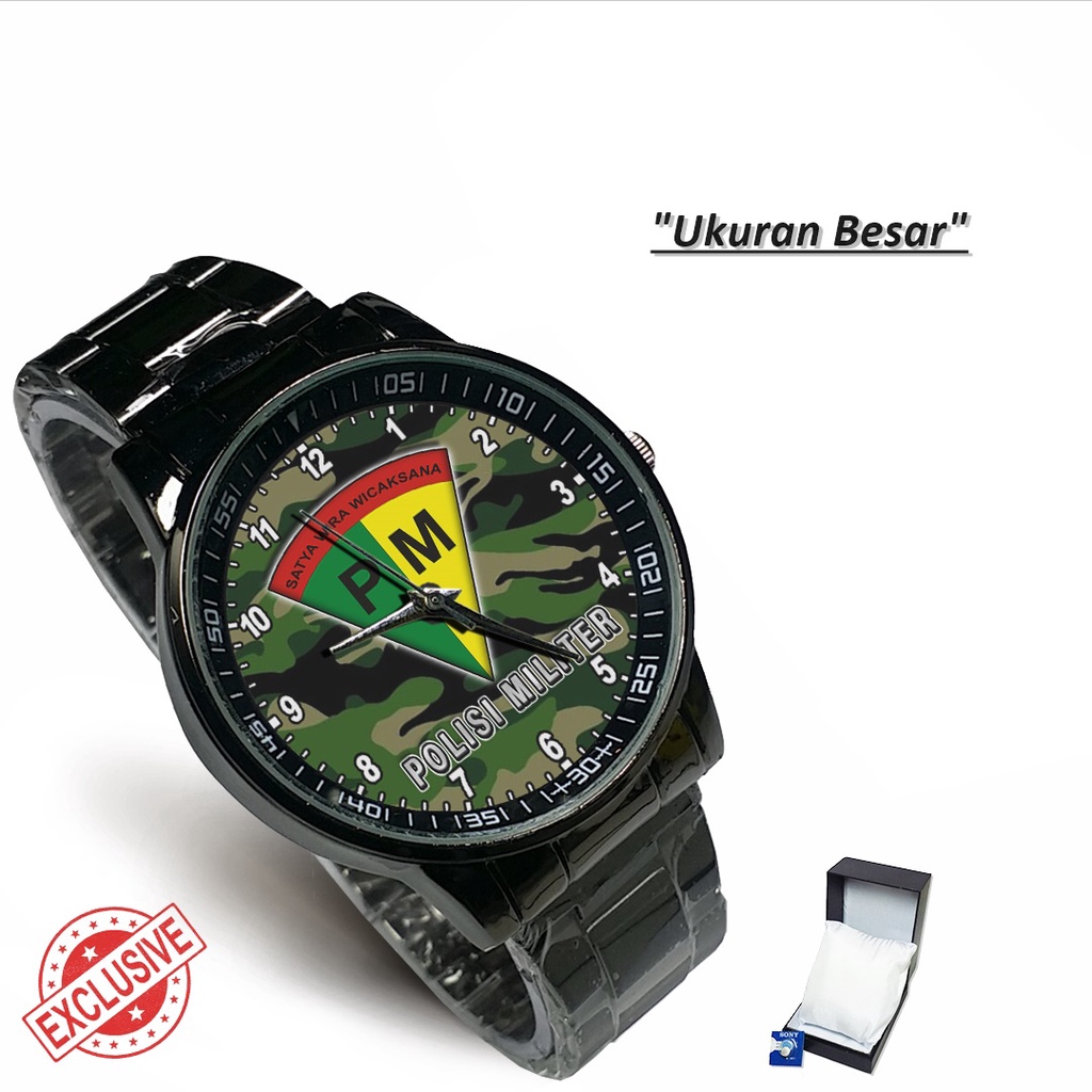 Jam Tangan Rantai Couple POLISI MILITER P.M 01 (Limited Edition)