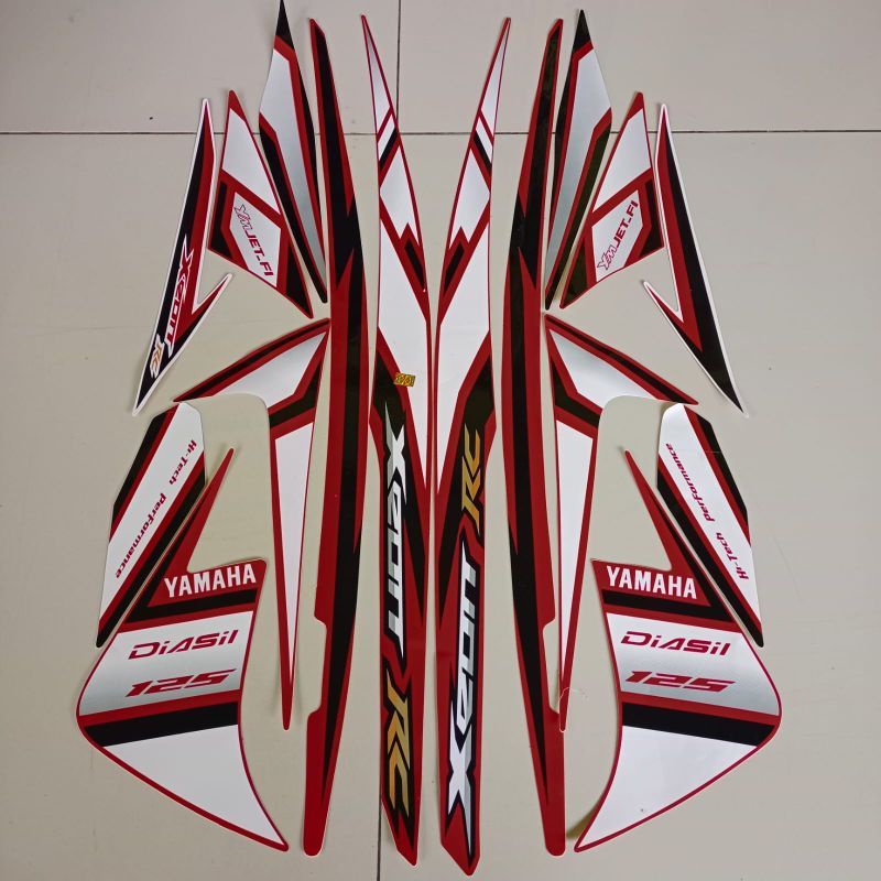 STRIPING STICKER LIS LES XEON RC 125 FI 2013 BODY STANDAR ORI BERKUALITAS