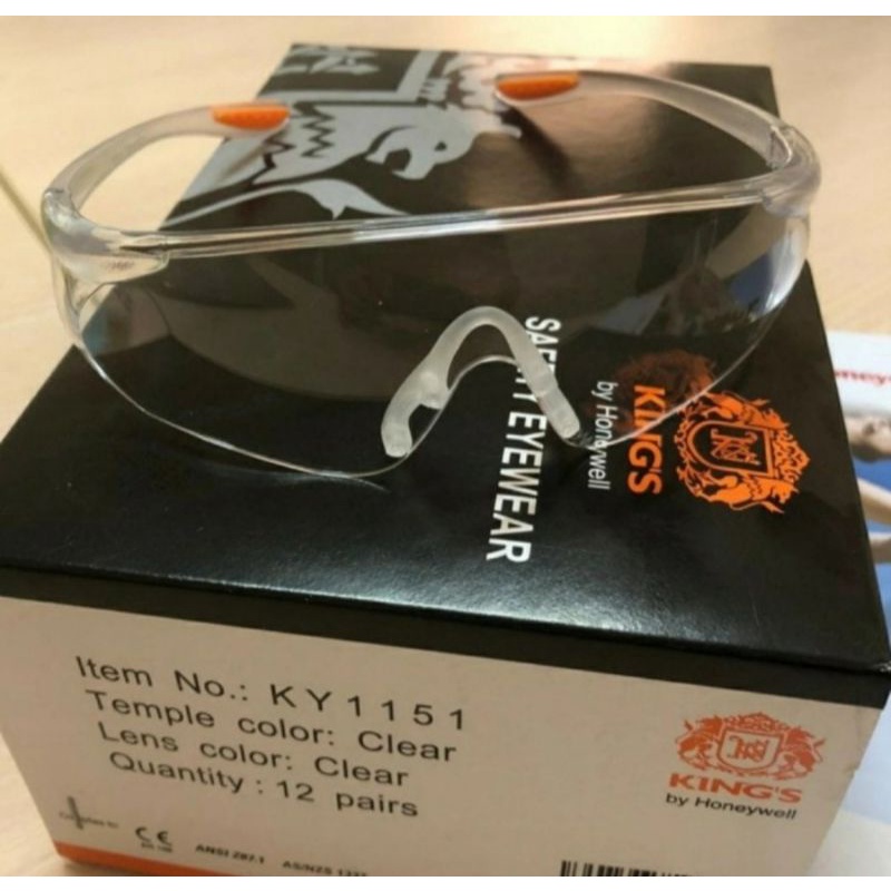 Safety King KY1151 Kacamata Safety King KY1151 Lensa Bening KY1151 Lens Clear