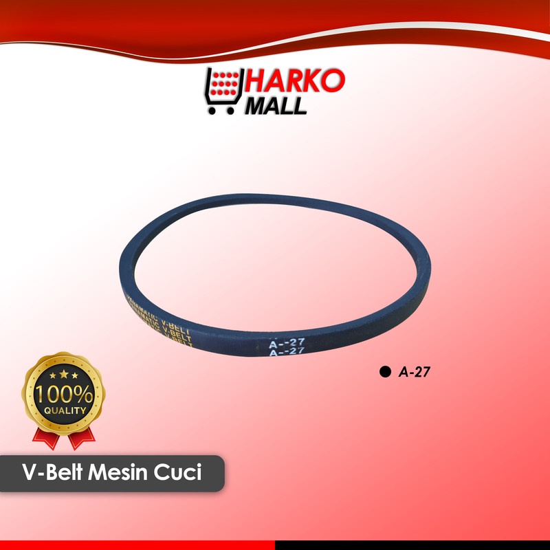 Karet Vanbelt Mesin Cuci Vanbel / Fan V Belt Universal untuk merk SANYO SHARP LG Ukuran A-27