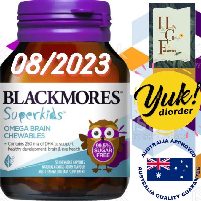 Blackmores Superkids Omega Brain Chewables 50 Capsules Lc