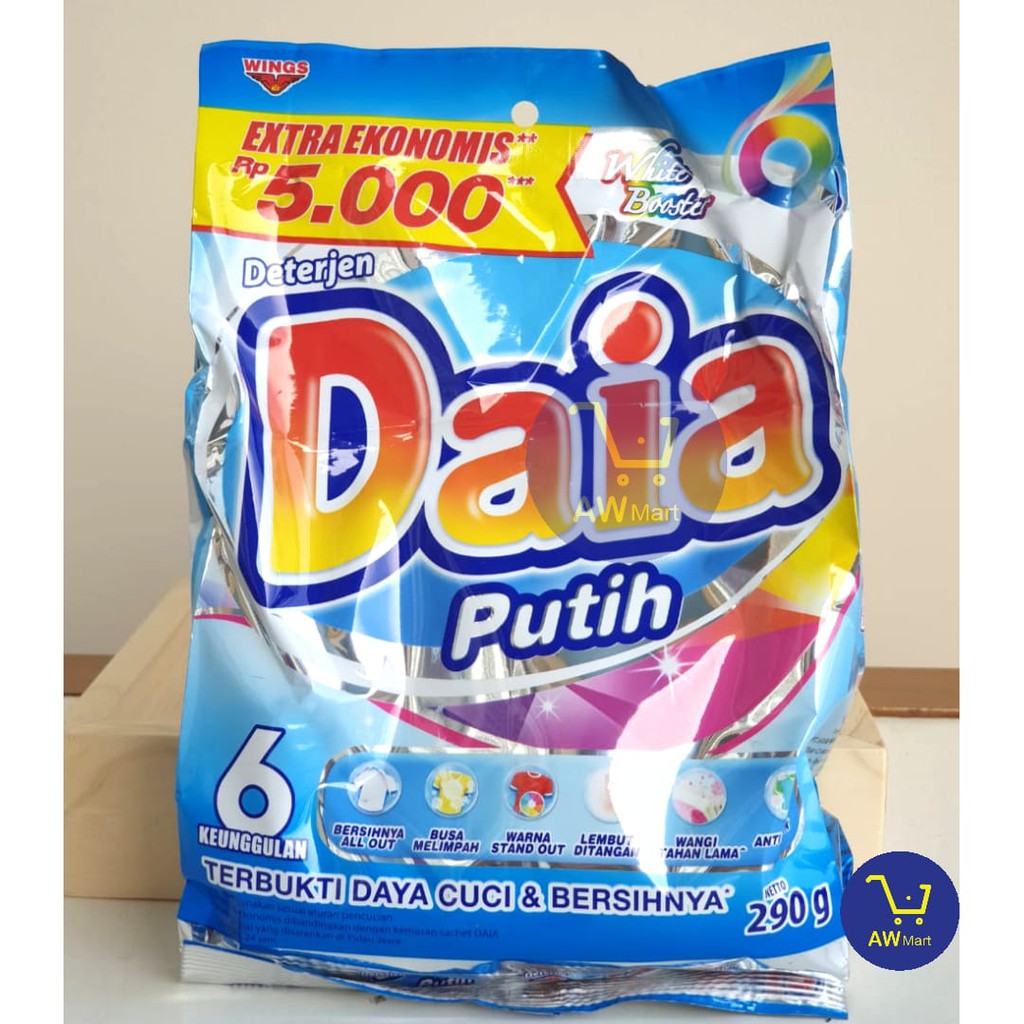 Daia 252gram, 263 gram MURAHH!!  (DARI PABRIK LANGSUNG) Deterjen + softener - Rp 5000