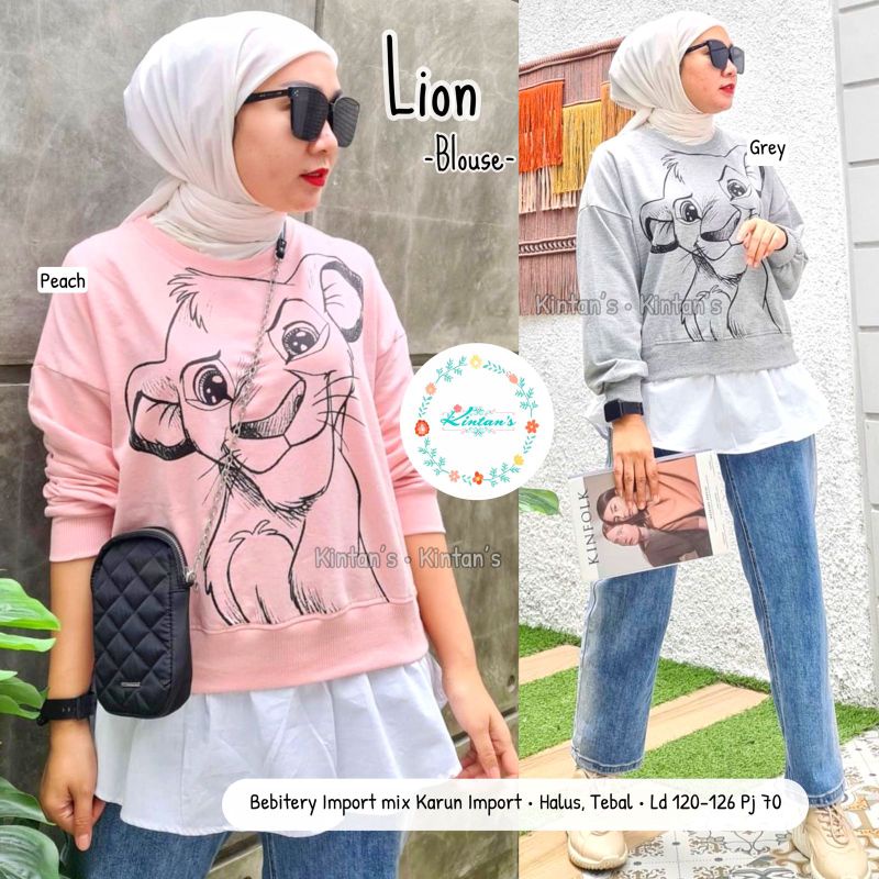 Lion blouse by kintans / blouse babytery muslimah