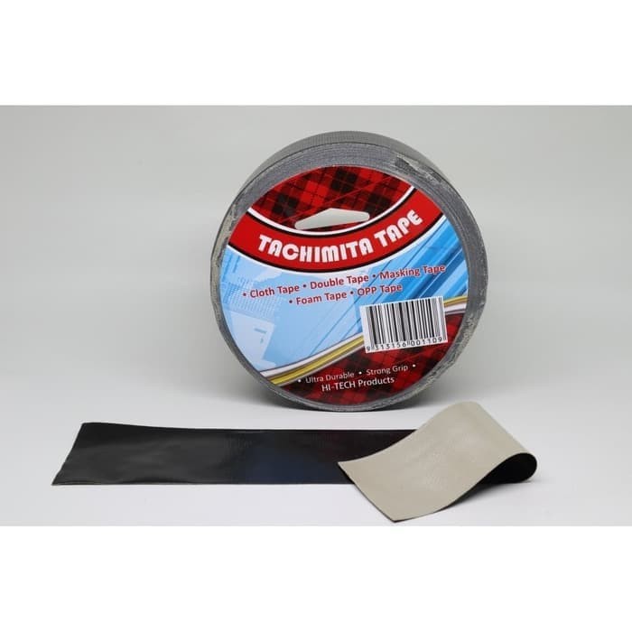 

CLOTH TAPE/LAKBAN KAIN WARNA HITAM TACHIMITA BERKUALITAS 2 INCH 17 M