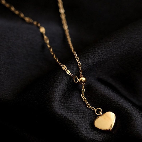 kalung hati simple love fashion necklace (3g4) jka238