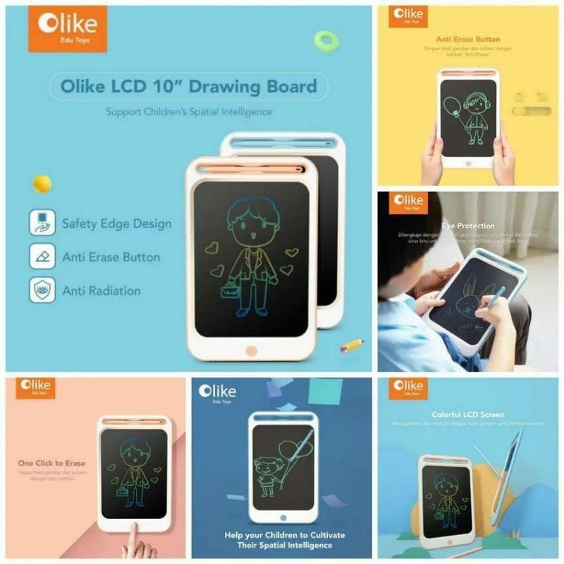 Olike LCD Drawing Board/Mainan Anak