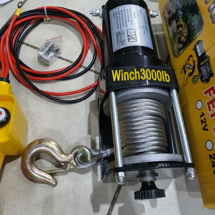 AACS Winch derek ATV hoist 12volt / 24volt 2000lbs 3000lbs 3500lbs 4500lbs