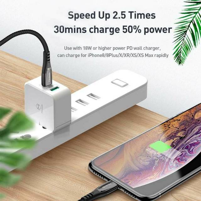 MCDODO Kabel Charger USB Type C to Lightning PD QC 1.2M