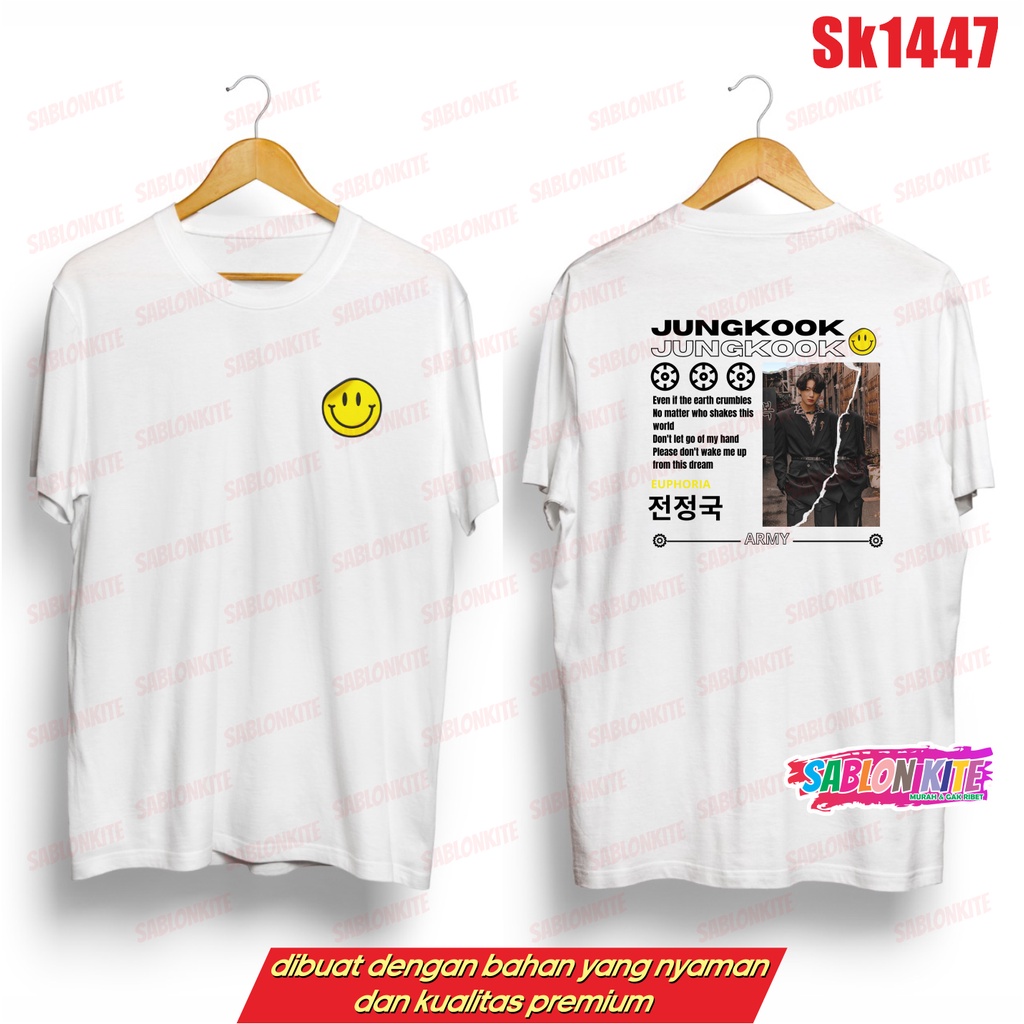 MURAH!!! KAOS KPOP JUNGKOOK JK SK1447 UNISEX COMBED 30S