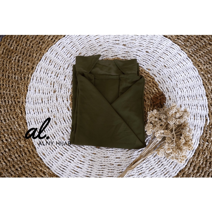 Alny Hijab - CARDIGAN YOLA BATWING BASIC OUTER ATASAN WANITA-YOLA ARMY