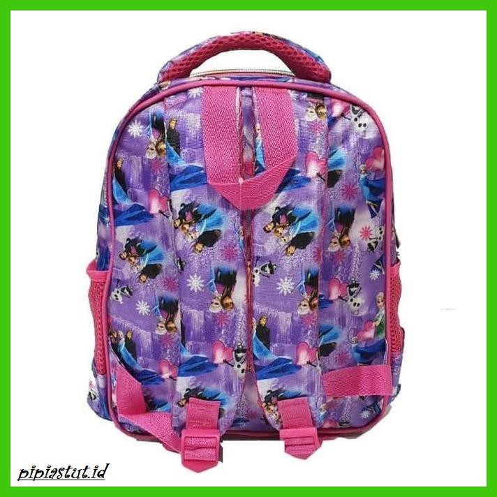 taslesnar- new tas anak ransel tk lampu dan music frozen 5d timbul import -taslesnaranak.