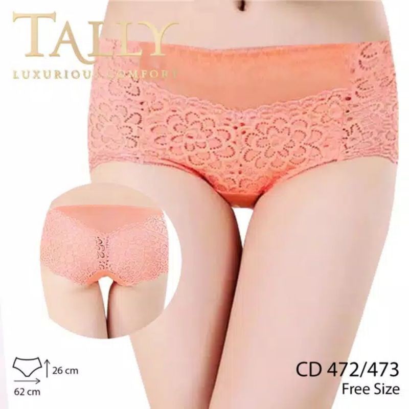 TALLY CD Wanita Renda Brokat lembut 473 Lace panties collection