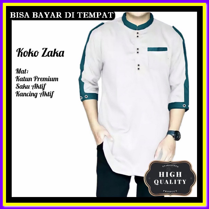 Kemeja Koko Pria Dewasa Import Kemko Murah Terbaru Lebaran Baju Koko Laki Laki Premium Elegan Ori Ba