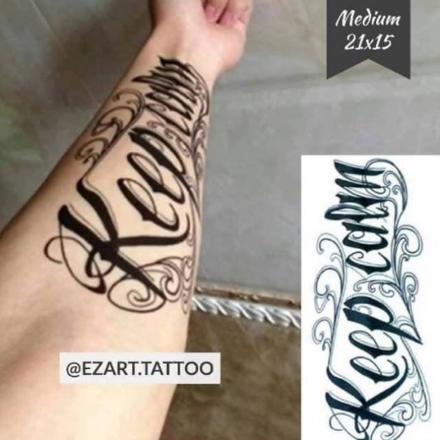 Wow 20 Tato  Tulisan  Biasa Gambar Tato  Keren