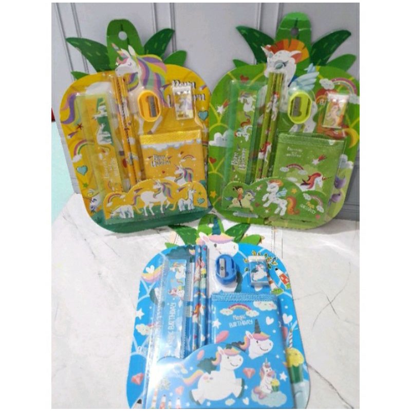 

Paket Alat Tulis Nanas / Stationery Set / Alat Tulis Unicorn