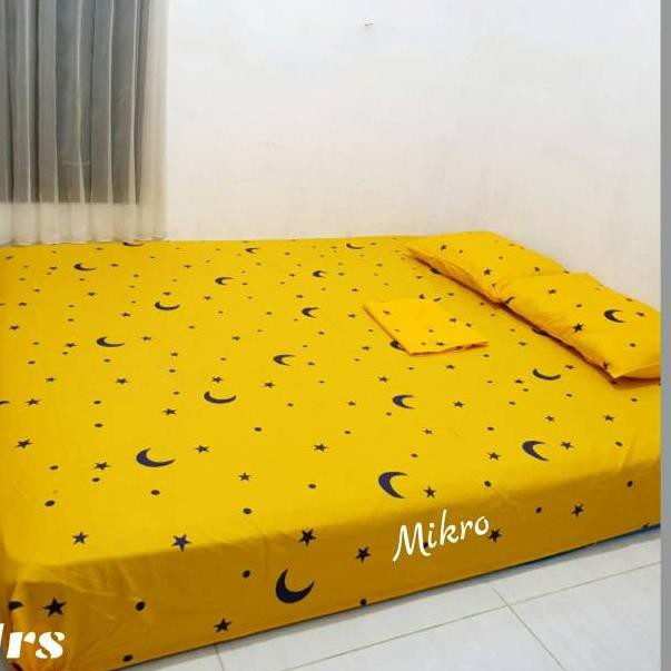 ◘ SALE MURAH Sprei Karakter Home made bulan bintang kuning ✿
