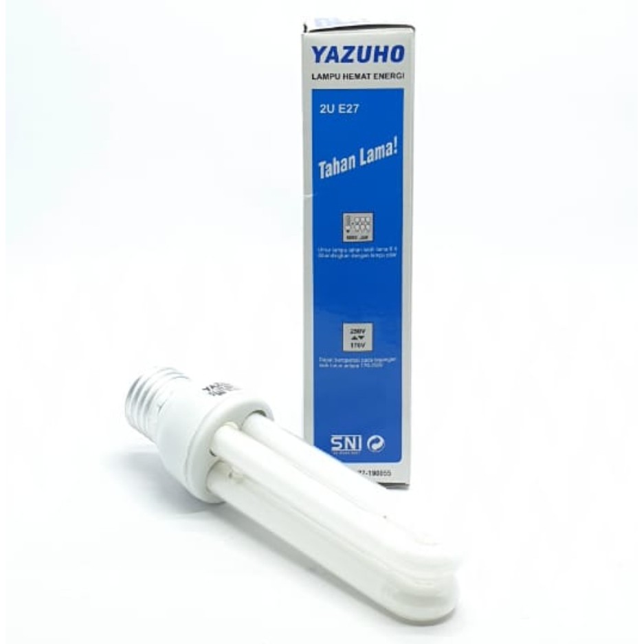 Yazuho PLC 2U 15w 18w 20w Lampu Hemat Energi Cahaya Putih