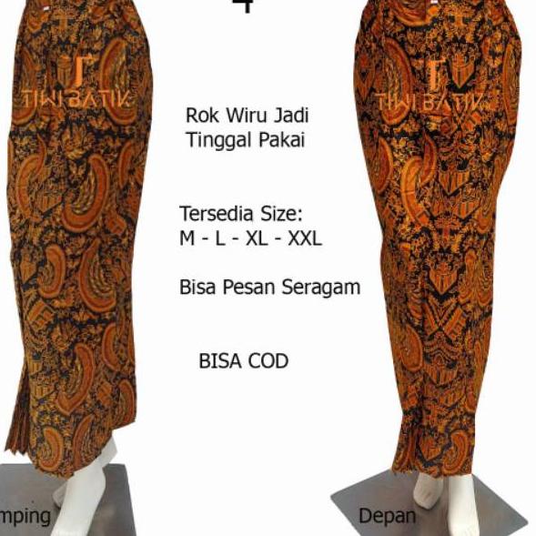 Telah Hadir.. Rok Jarik Wiru Jadi Tinggal Pakai Motif Batik Klasik Solo Bawahan Kebaya