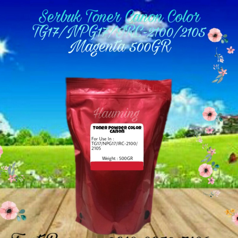 Serbuk Toner Canon NPG17 NPG 17 TG17 TG 17 IR C2100 C2105 IRC 2100 2105 IR2100 IR2105 Magenta 500gr