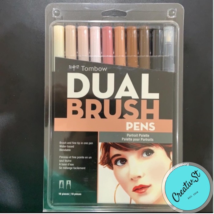 

Pendrawing- Tombow Abt 10 Color Set Portrait Palette -Drawing-Pen.