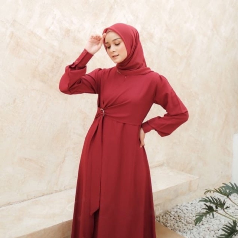 Dress RAYA - Dress Muslim Wanita - Gamis Muslim Wanita - Long Dress Muslim - Baju Muslim Wanita - Dress Kondangan - Dress Party