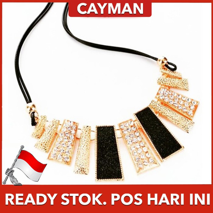 ★ Cayman ★ Gothic Diamante Kalung Wanita Hollow Women Lady Necklace Jewelry SJ014