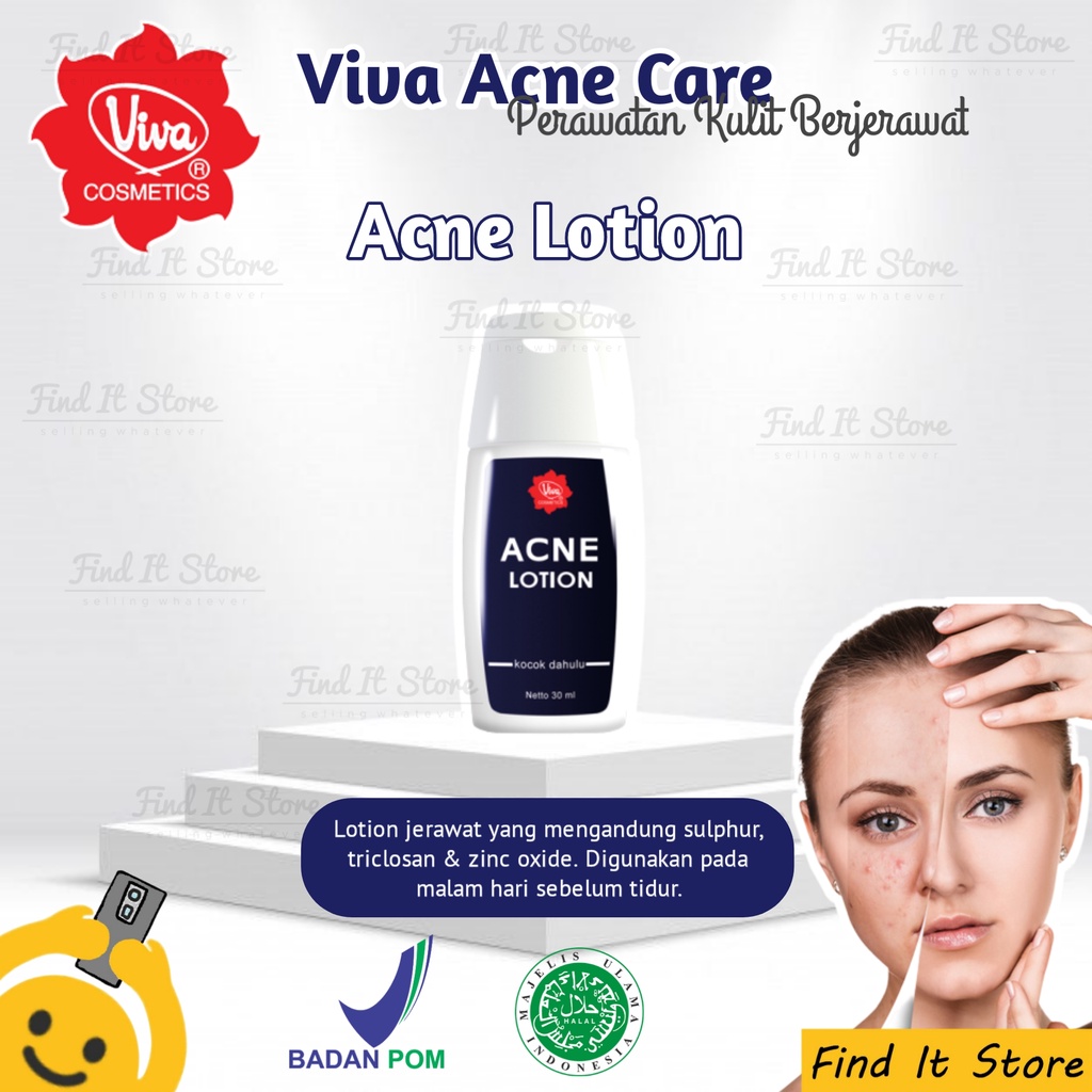 Viva Acne Care Treatment Perawatan Kulit Berjerawat | Acne Gel | Acne Lotion | Whitening Cream HALAL BPOM ORIGINAL