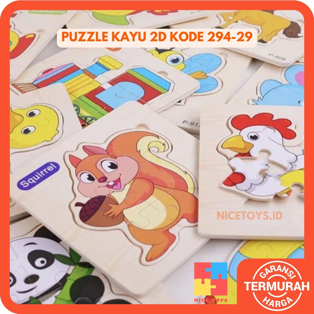 Puzzle Kayu 2D 294 Wooden Puzzle Mini Puzzle Kayu Mainan Puzzle Anak Mainan Kayu