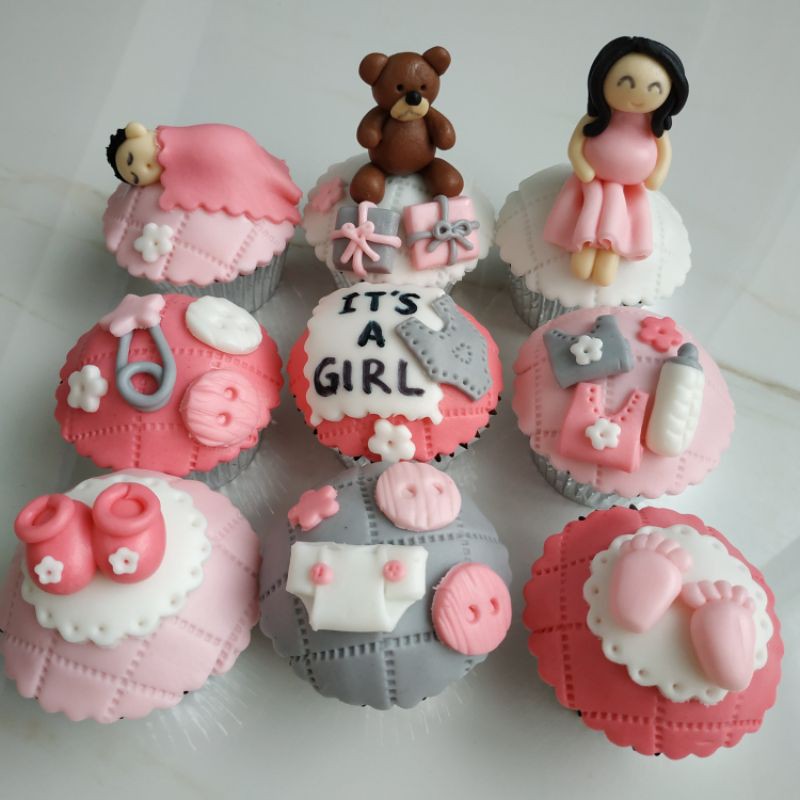 baby shower cupcake kue bayi lucu custom