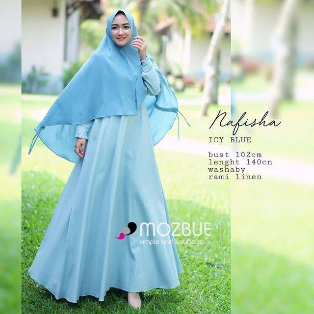 GAMIS MOZBUE NAFISHA ICY BLUE ORIGINAL