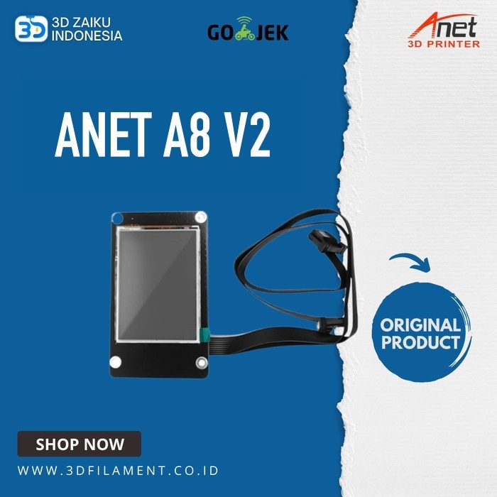 Original Anet A8 V2 3D Printer Touch Screen LCD Replacement