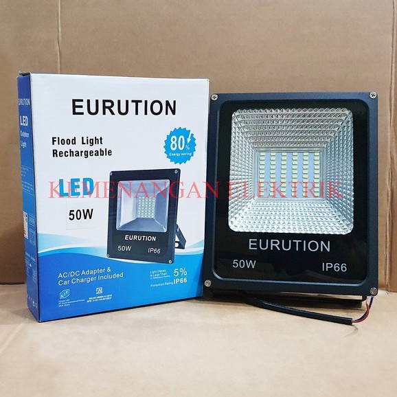 LAMPU LED SOROT SMD 50 WATT 50 W EURUTION FLOOD LIGHT LED 50W 50WATT 220V OUTDOOR