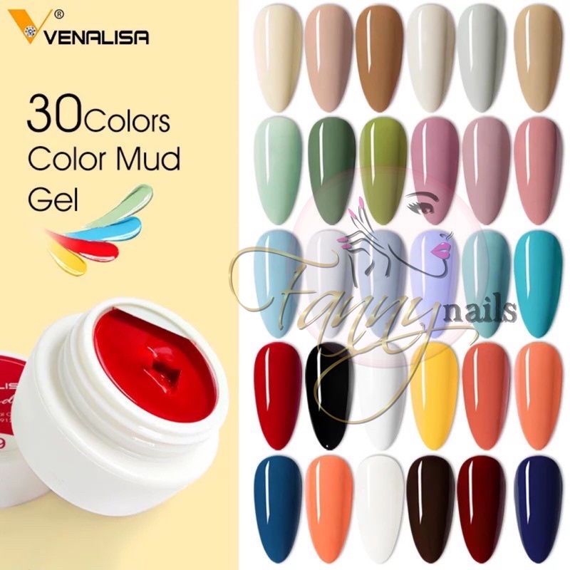 V51-V80 VENALISA MUD PAINTING GEL NUDE / MUD GEL LINER UV GEL POLISH 5ML/ GEL PAINTING KUTEK GEL NAILART ANIME 5ML