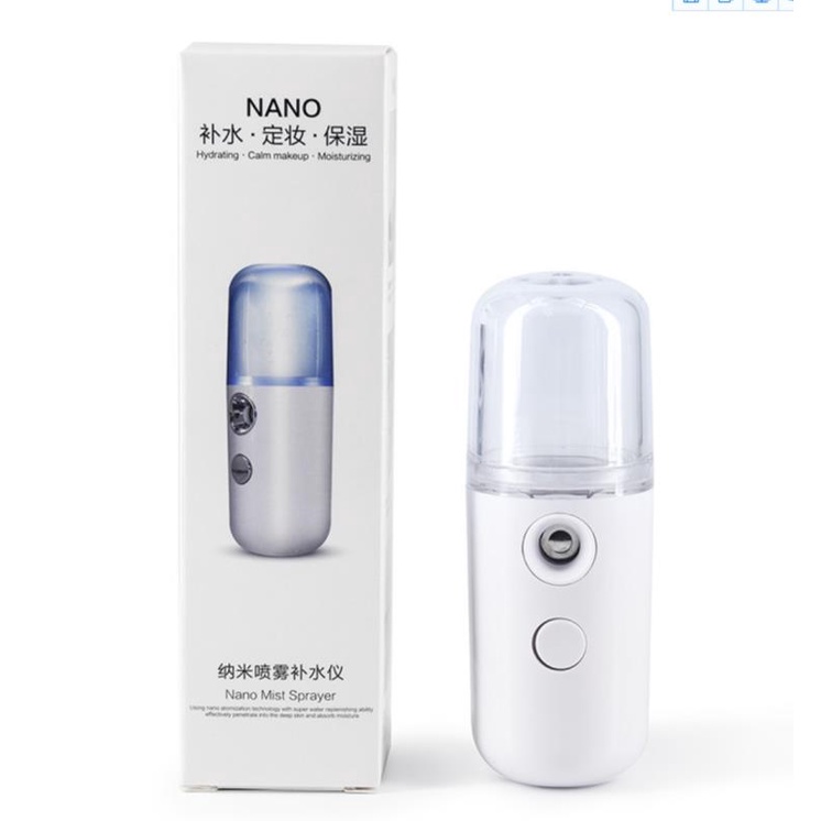 Nano Mist Spray Perawatan/ Pelembab Wajah Mini Portable USB Handy Sprayer Air 30 ML