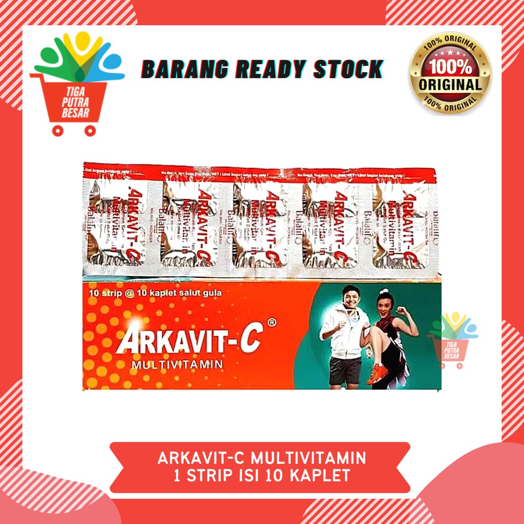 ARKAVIT VITAMIN C 500Mg MULTIVITAMIN 1 STRIP ISI 10 KAPLET