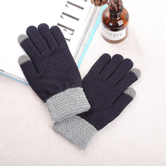 KN-05 sarung tangan musim dingin winter gloves rajut knit touch screen