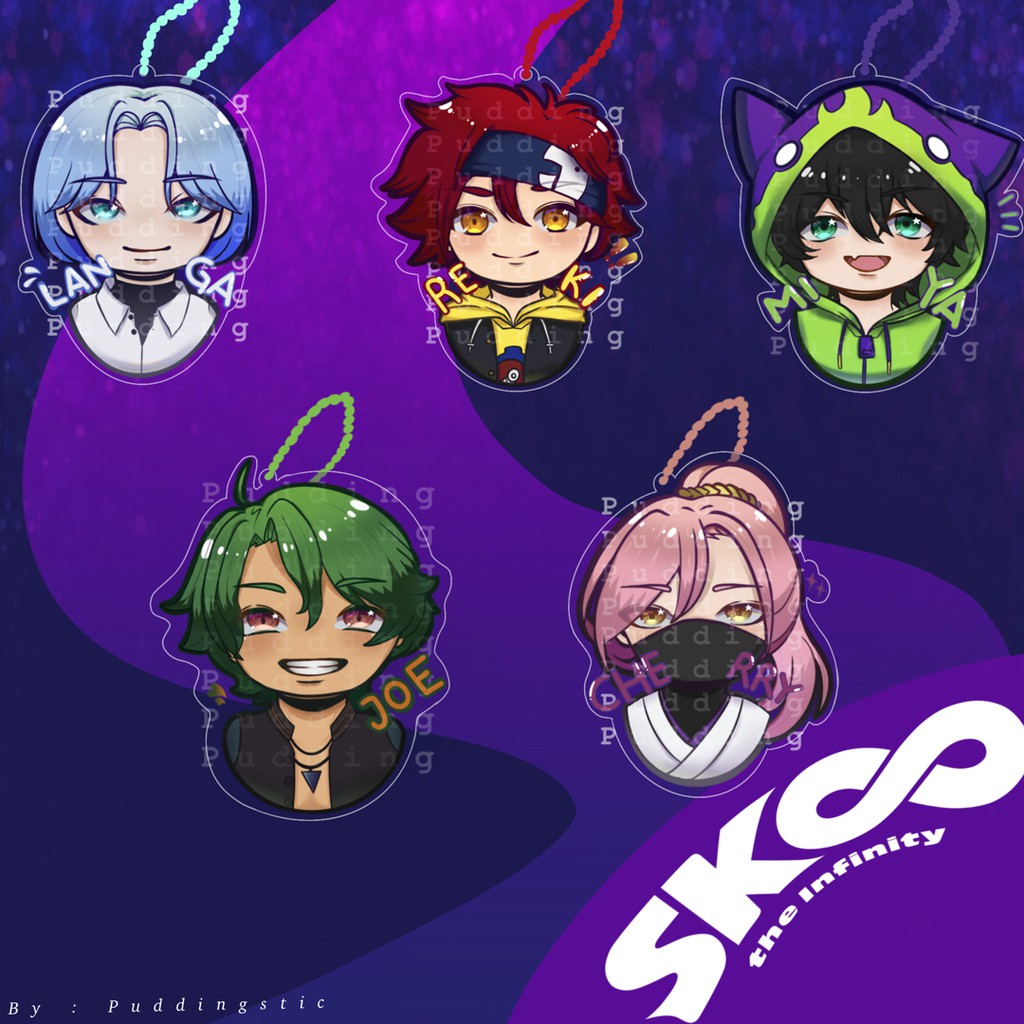 SK8 The Infinity Acrylic Keychains (PUDDINGSTIC)
