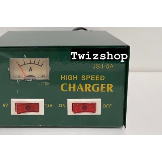 ➾ Charger Aki Otomatis 6V-12V 5A / Charger Aki Motor 5 Ampere 6/12 Volt - Ada VU ♜